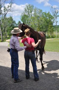 Demonstrating proper body position